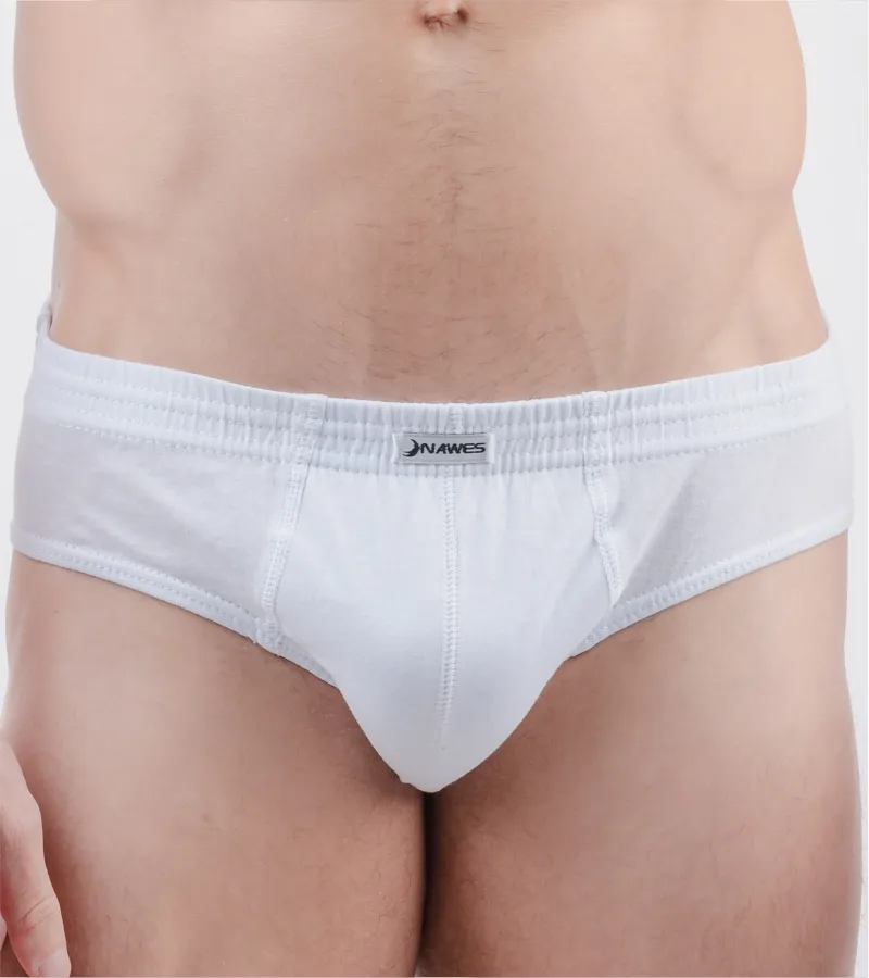 Cueca Slip Lisa em algodão, com elástico barra 3О.