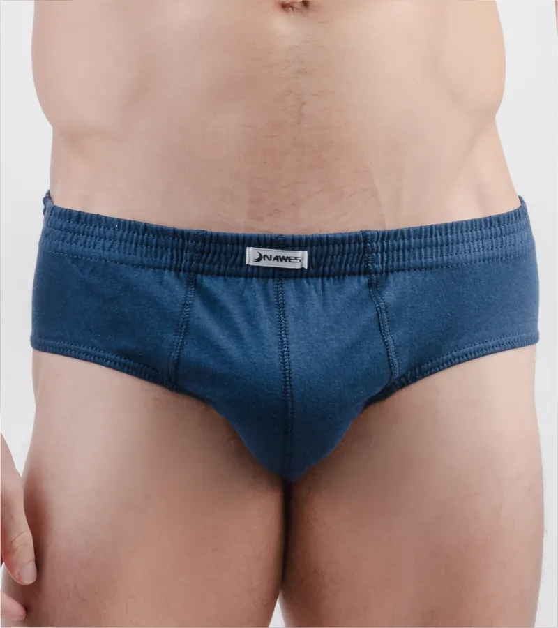 Cueca Slip Lisa em algodão, com elástico barra 3О.