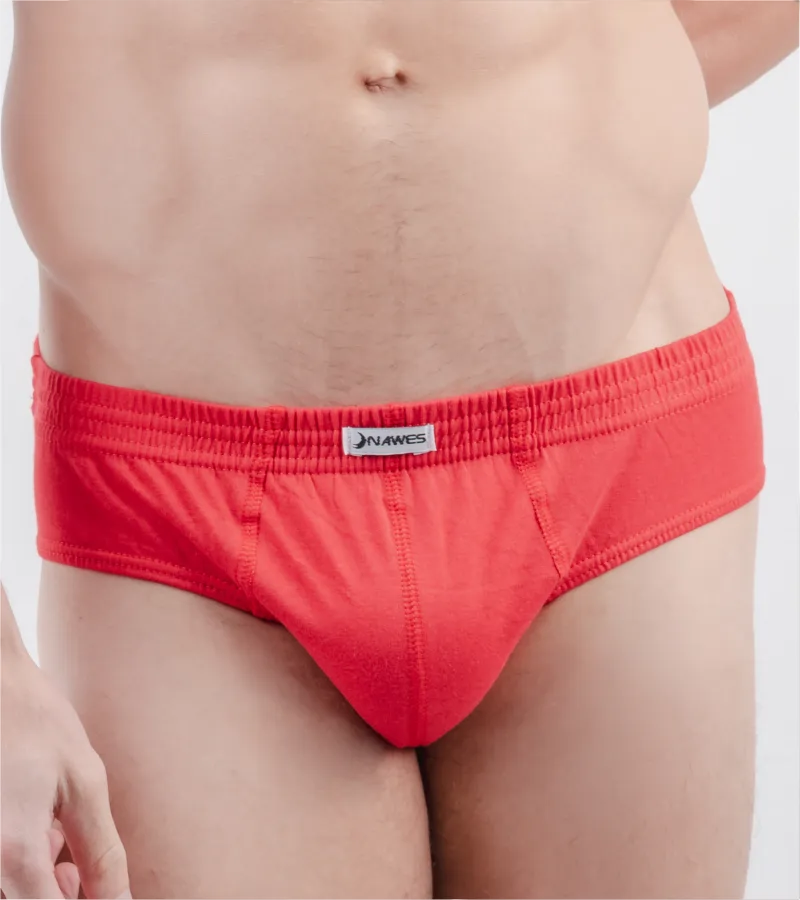 Cueca Slip Lisa em algodão, com elástico barra 3О.