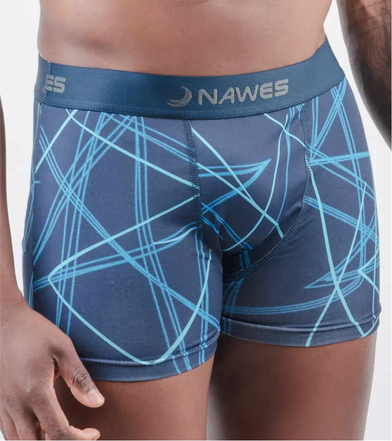 Cueca Boxer estampada em microfibra