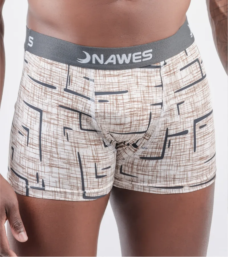 Cueca Boxer estampada em microfibra