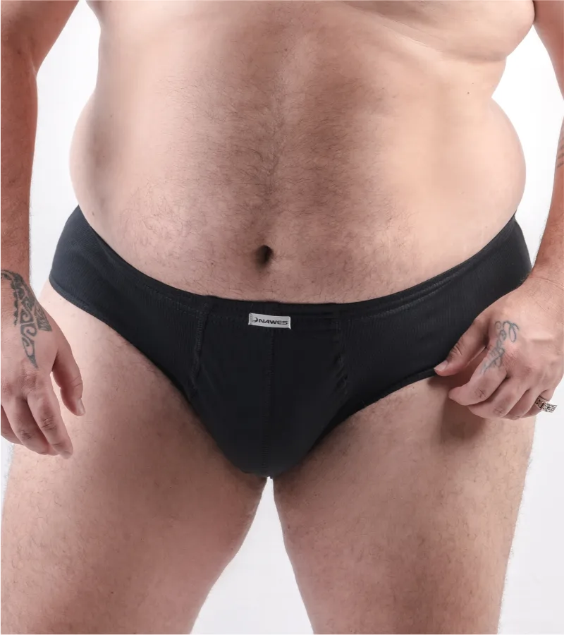 Cueca slip lisa em algodão