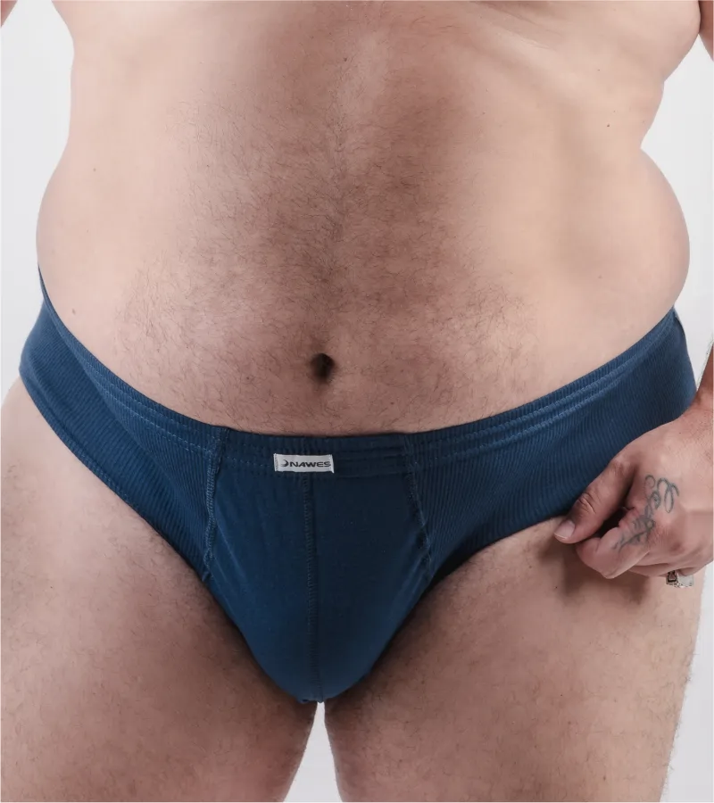 Cueca slip lisa em algodão