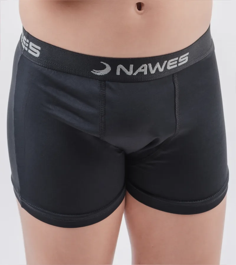 Cueca Boxer Juvenil lisa em microfibra